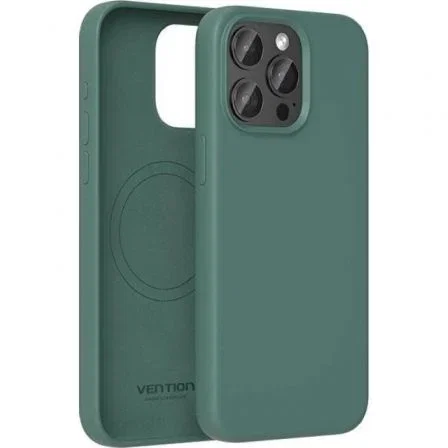 Vention Funda de Silicona MagSafe para iPhone 15 Pro, Verde Ciprés Vention Funda de Silicona MagSafe para iPhone 15 Pro, Verde Ciprés